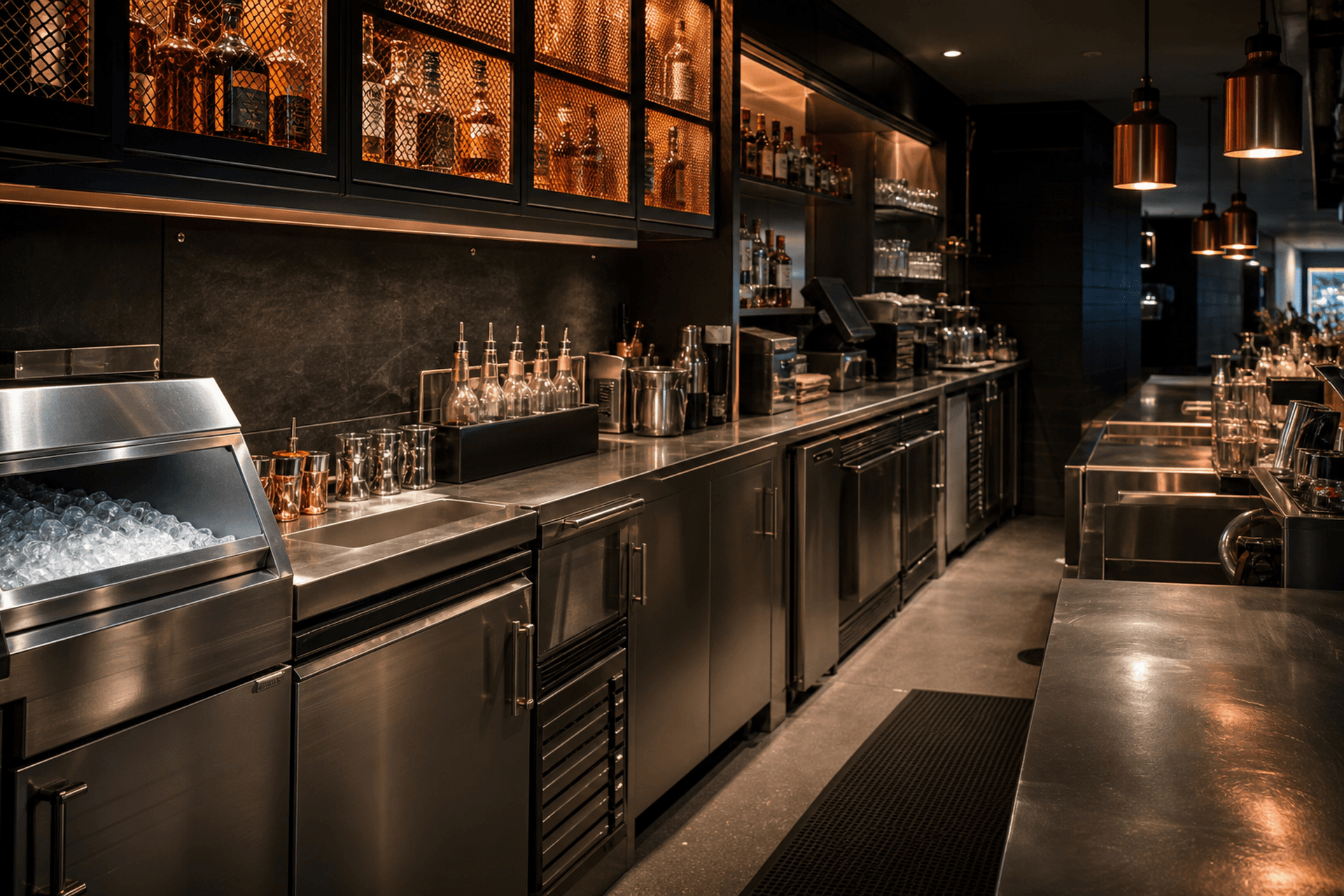 Bar ve lounge altyapısı.
